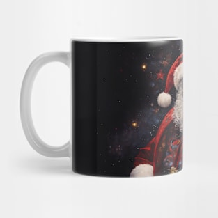 Black Santa by Van Gogh Mug